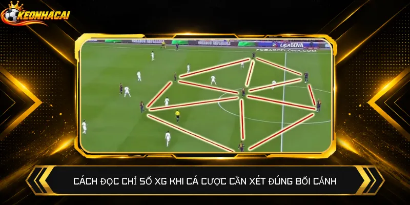 Cách đọc chỉ số xG khi cá cược cần xét đúng bối cảnh