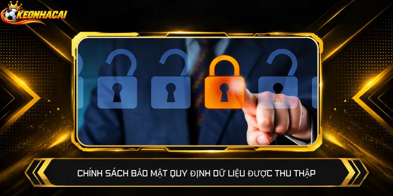 Chính sách bảo mật quy định dữ liệu được thu thập