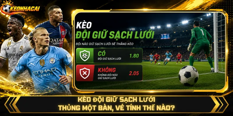 Kèo Đội Giữ Sạch Lưới – Thủng Một Bàn, Vé Tính Thế Nào?