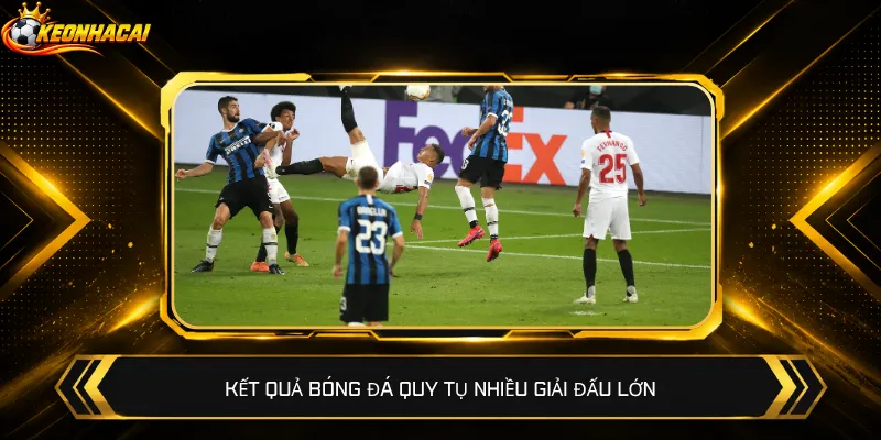Kết quả bóng đá quy tụ nhiều giải đấu lớn